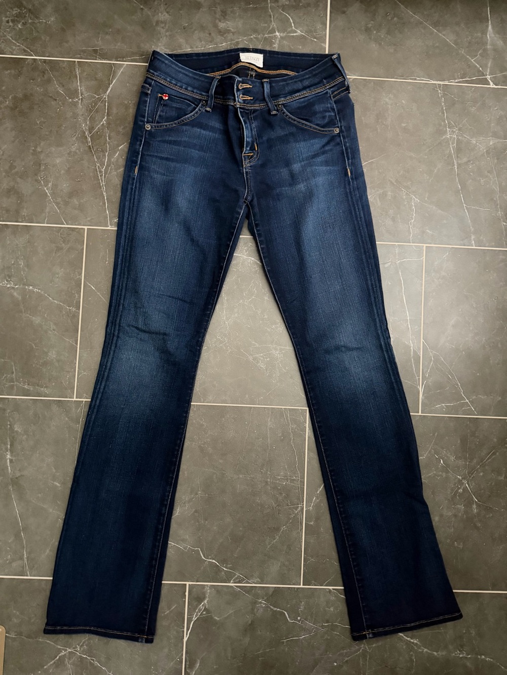 Y2K Hudson Jeans ✨ Dark Blue Women's Beth Petite Baby Bootcut Jeans